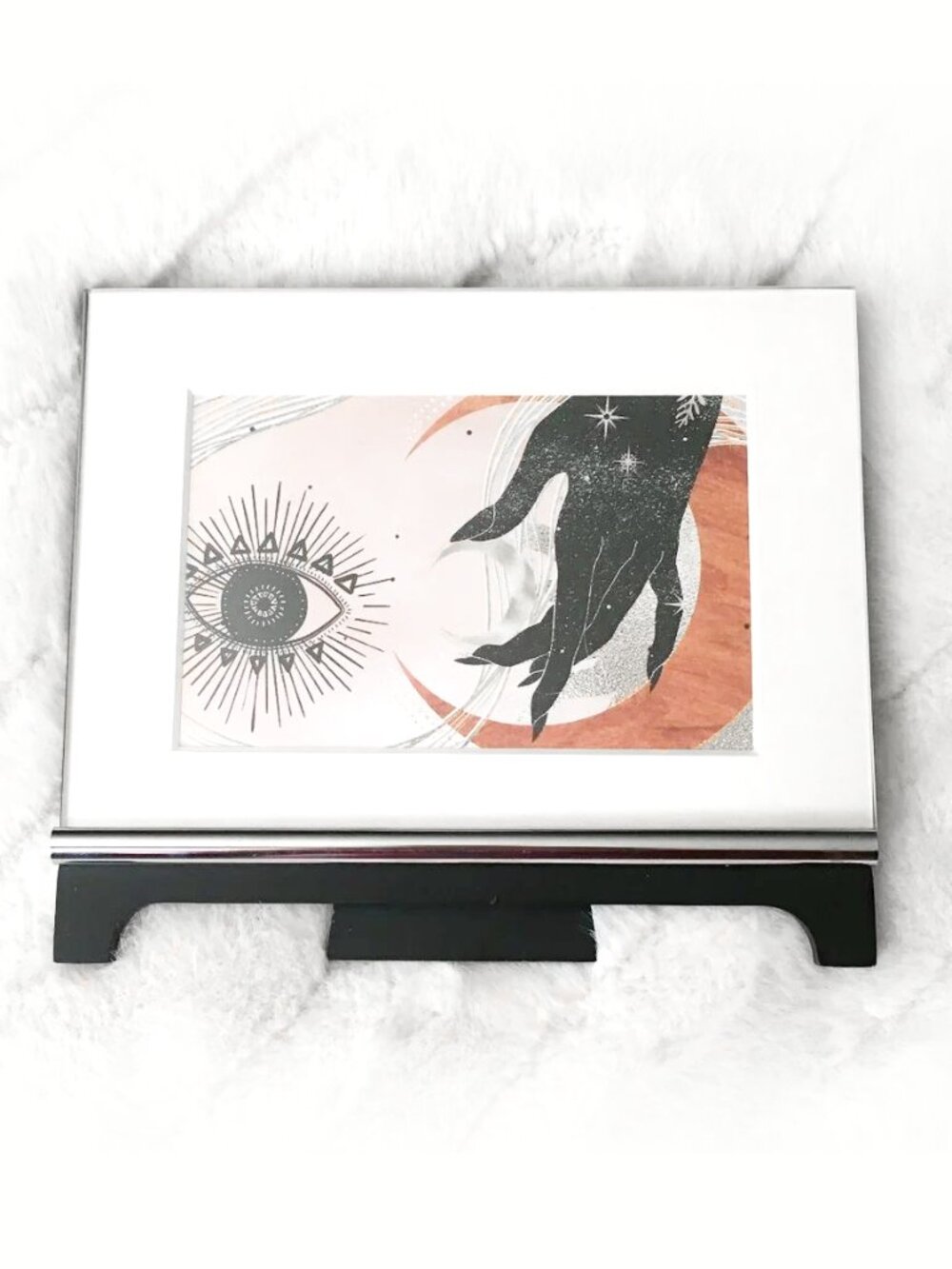 Sixtrees Glass Spector Desk Frame With Wiccan Art
